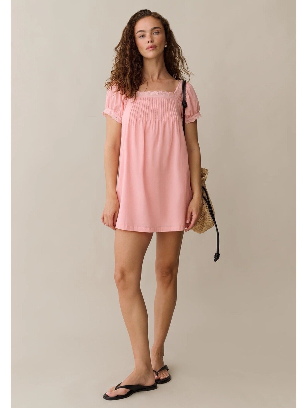 Sorella Few Moda Light Pink Sydney Cotton Dress S NWT
